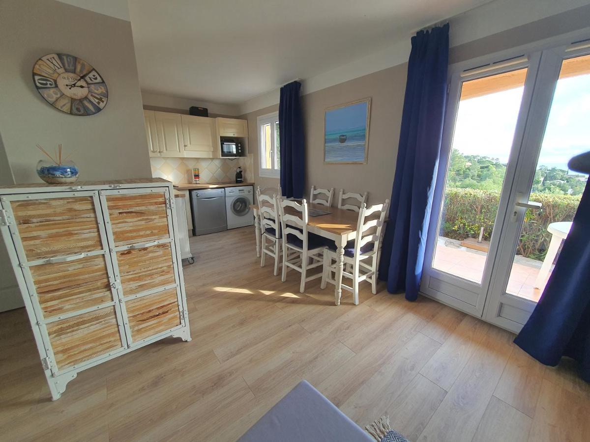 Les Issambres Appart 6 Pers Grande Terrasse Superbe Vue Mer Et Golfe De Saint Tropez, Piscine Exteriér fotografie
