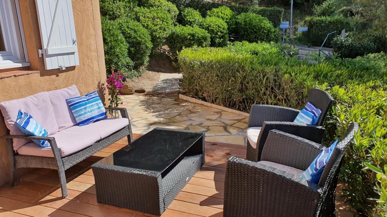 Les Issambres Appart 6 Pers Grande Terrasse Superbe Vue Mer Et Golfe De Saint Tropez, Piscine Exteriér fotografie